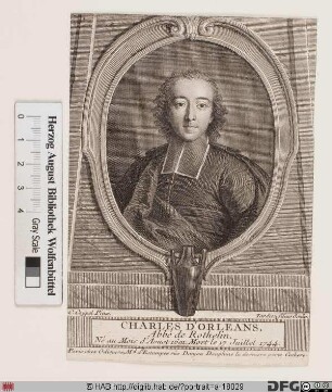 Bildnis Charles d'Orléans, abbé de Rothelin