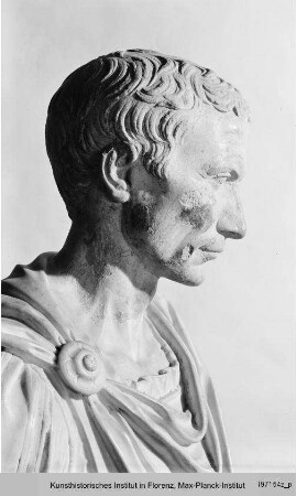 Porträtkopf des Julius Caesar (Kaiserbüste zugehörig?)
