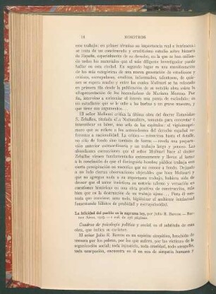 La felicidad del pueblo es la suprema ley, por Julio R. Barcos