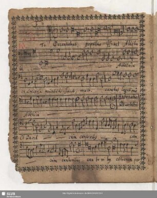 [Nikolaus Zangius]: Decantabat populus Israel