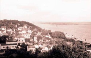 Hamburg, Blankenese: Blick vom Süllberg auf Blankenese