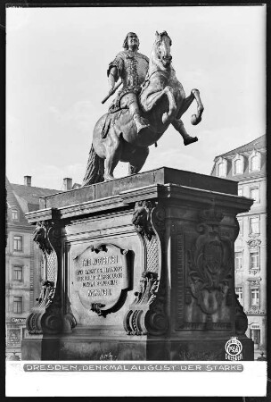 Dresden, Reiterdenkmal August des Starken (Goldener Reiter)