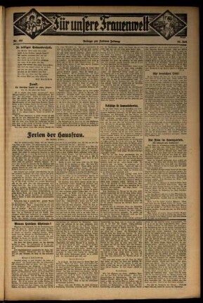 Zweite Ausgabe vom Donnerstag, den 16. Juli 1931.
