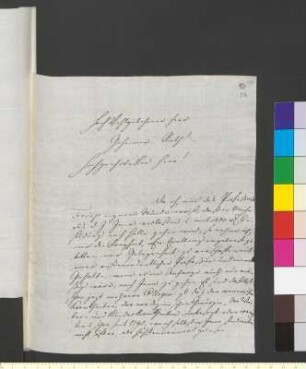 Brief von Martens, Franz Heinrich an Goethe, Johann Wolfgang von