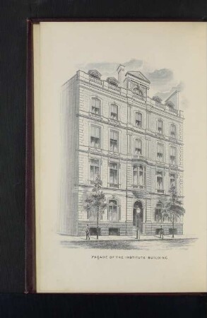 Façade of the Institute Building.