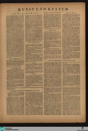 Badener Tagblatt : Badener Wochenblatt ; mit amtlichem Verkündigungsblatt und dreimal wöchentlich erscheinendem Unterhaltungsblatt, Kunst und Kultur