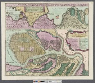 Nova et accuratißima Urbis St. Petersburg à Rußorum Imperatore Petro Mexiewiz Ao. 1703 ad ostium Nevae Fl. conditae et regionis circumjacentis Delineatio