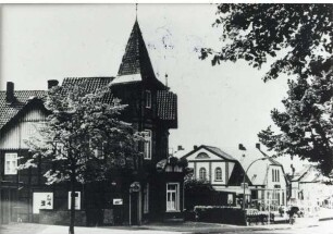 Gasthof "Zum grünen Jäger". Detmold. Blomberger Straße. Sammlung Starke