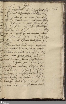 19. Insonders Hochgeehrter Herr und Hochwerther Patron... [Schreiben zur Schornsteinpflege]