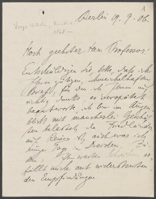 Nachlass von Paul Wolters (1858-1936) – BSB Woltersiana, I. Vöge, Wilhelm