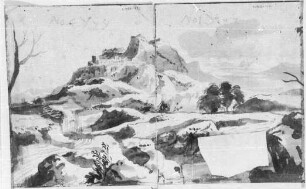 Bergkegel mit Kastell