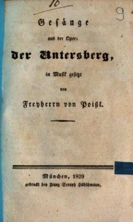 Gesänge aus der Oper: der Untersberg