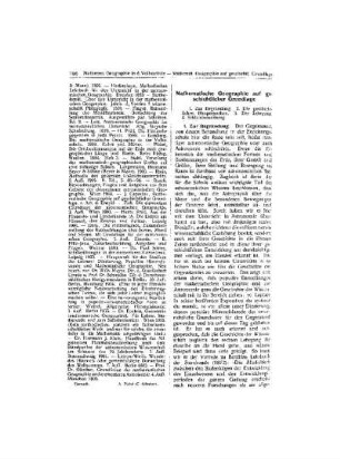 Mathematische Geographie auf geschichtlicher Grundlage
