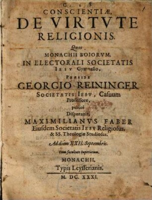 Casus conscientiae de virtute religionis