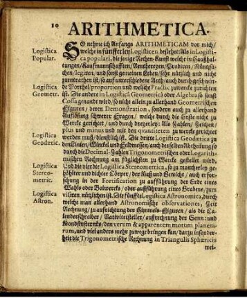 Arithmetica.