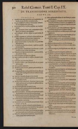 De Transmissione Hereditatis. Caput IX.
