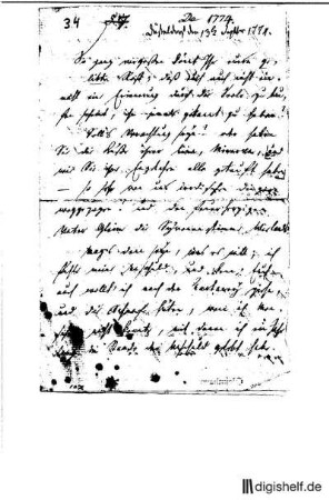 34: Brief von Wilhelm Heinse an Johann Wilhelm Ludwig Gleim und Klamer Schmidt