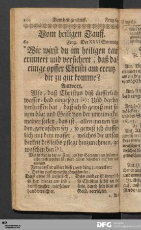Vom heiligen tauff.