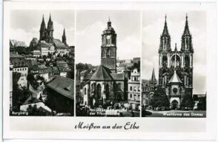 Meißen. Dom, Burgberg, Frauenkirche m. Porzellanglockensp.