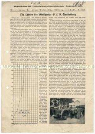 Motorpflüge der Firma Stock auf der Stuttgarter Ausstellung