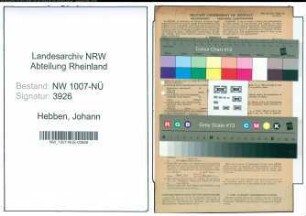 Entnazifizierung Johann Hebben , geb. 26.07.1897 (Maurer)