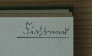 Fichtner, Fritz / Autogramm