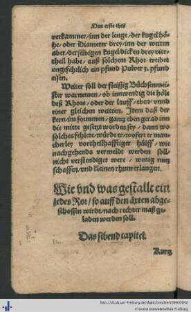 Das sibend capitel.