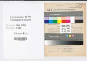 Entnazifizierung Kurt Pfitzner, geb. 18.04.1915 (Beamter)