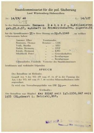 Dehner, Hermann