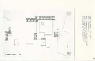 Seefahrtschule (Diplomarbeit bei Kurt Dübbers): Grundriss 1. Obergeschoss 1:200