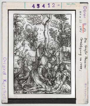 Albrecht Dürer: Die Große Passion, Grablegung
