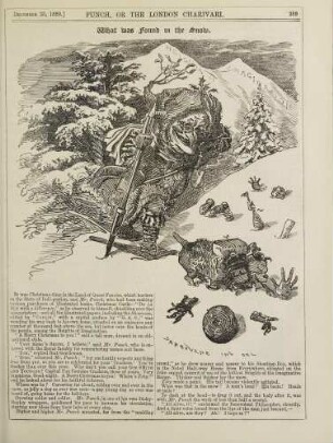 What was found in the snow