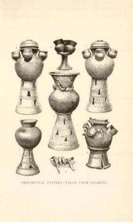 Ornamental pottery, taken from dolmens