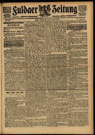 Ausgabe vom Donnerstag, den 23. Juni 1904.