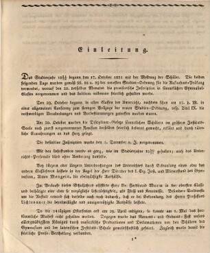 Jahres-Bericht über das Königliche Neue Gymnasium und das Königliche Erziehungs-Institut für Studirende in München : im Studienjahre ... 1831/32