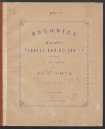 H. 1: Melodien aus Beethovens Sonaten und Sinfonien