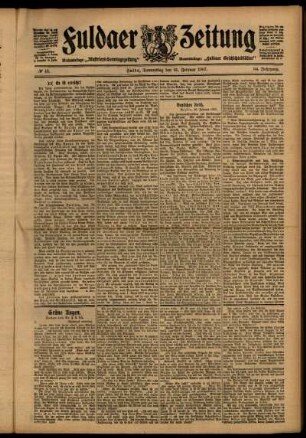 Ausgabe vom Donnerstag, den 21. Februar 1907.