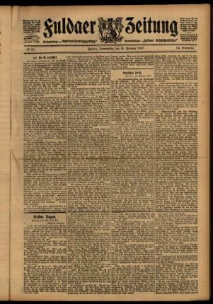 Ausgabe vom Donnerstag, den 21. Februar 1907.