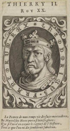 Bildnis des Königs Thierry II.
