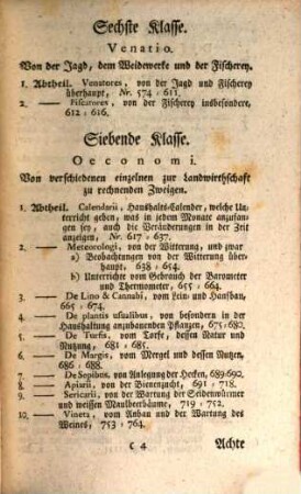 Der Hausvater : Mit Kupfern, 2,1. Des Hausvaters Botanische, Physikalische und Oekonomische Bibliothek : 1) Vorbericht von dem Nutzen und der Absicht einer Oekonomischen Bibliothek. 2) Eintheilung der Oekonomischen Bibliothek. 3) Verzeichniß der vornehmsten Botanischen, Physikalischen und Oekonomischen Werke