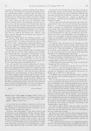 587-589 [Rezension] Murray, Robert, The Cosmic Covenant