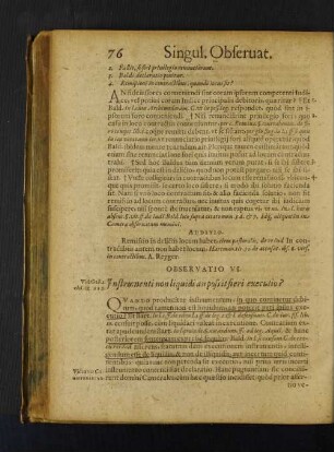 Observatio VI. Instrumenti non liquidi an possit fieri executio?
