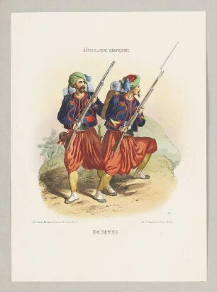 Zouaves, Blatt 38 der Folge "Französische Republik"
