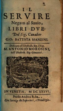 Il Servire negato al Savio : Libri due