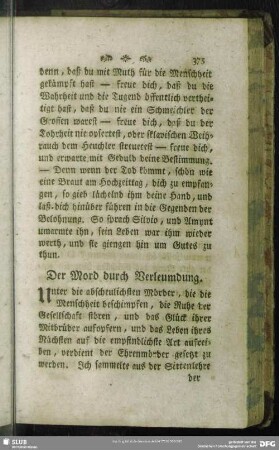 Der Mord durch Verleumdung