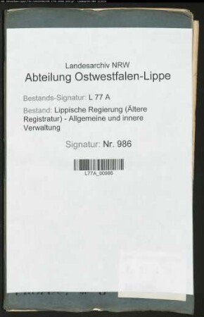 Das Gefängnis der Stadt Blomberg