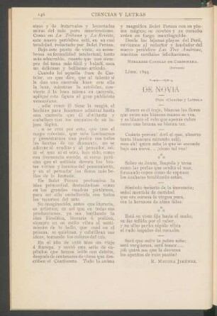 De novia : [Poesía]