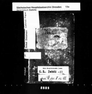 Gerichtshandelsbuch von Dorfchemnitz (bei Zwönitz), Bd. 3
