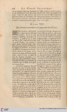 Chap. VII: Des animaux extraordinaires & surprenants de la Chine