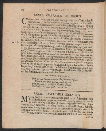 LXXX. Joachimus Bielscius
